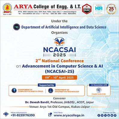 Arya College NCET2E Event