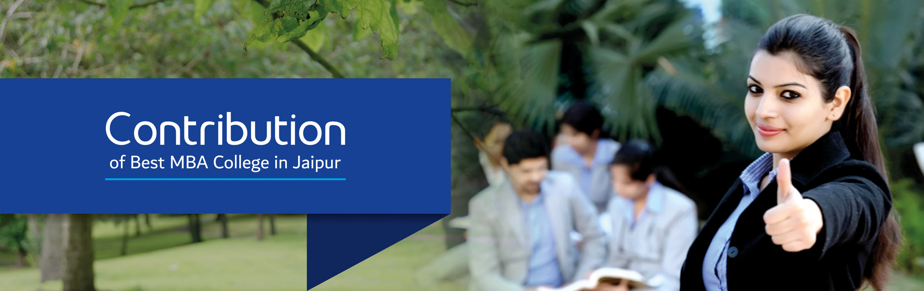 Contribution of Best MBA College in Jaipur