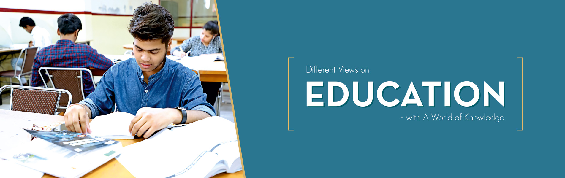 Different views on education with a world of knowledge