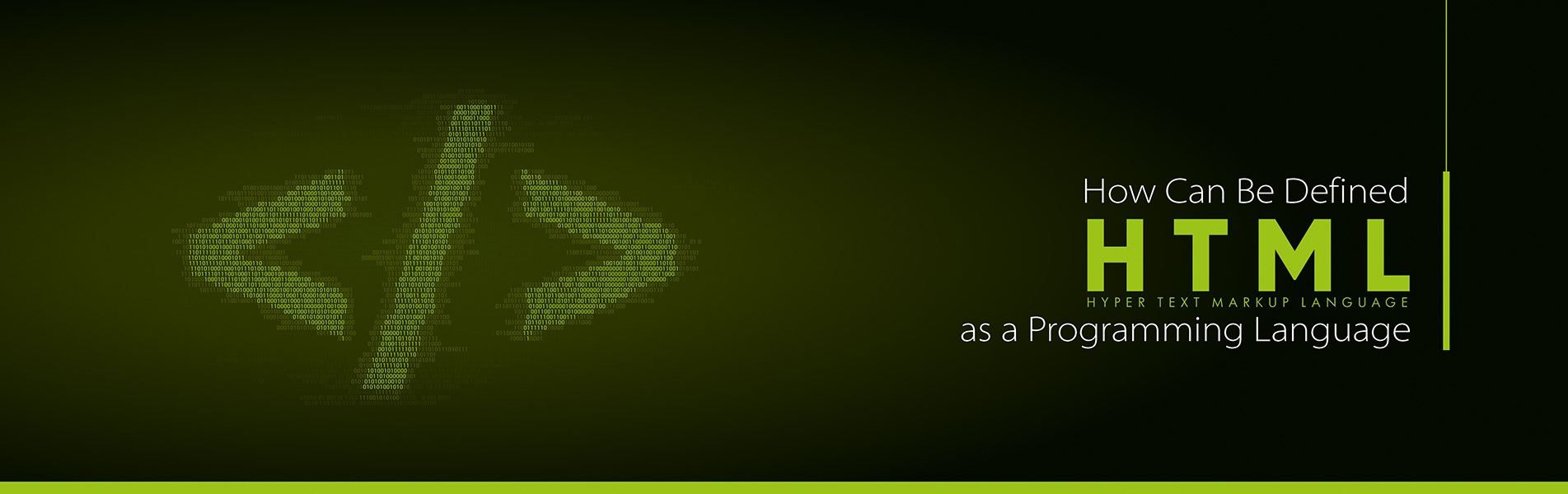 How HTML can be defined as a Programming Language?