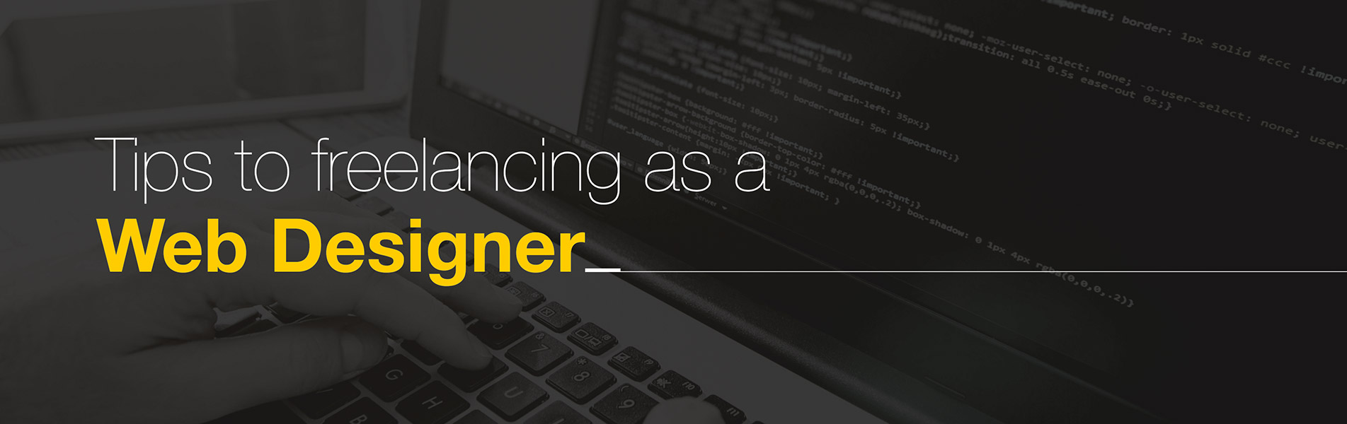 Tips to freelancing as a Web Designer