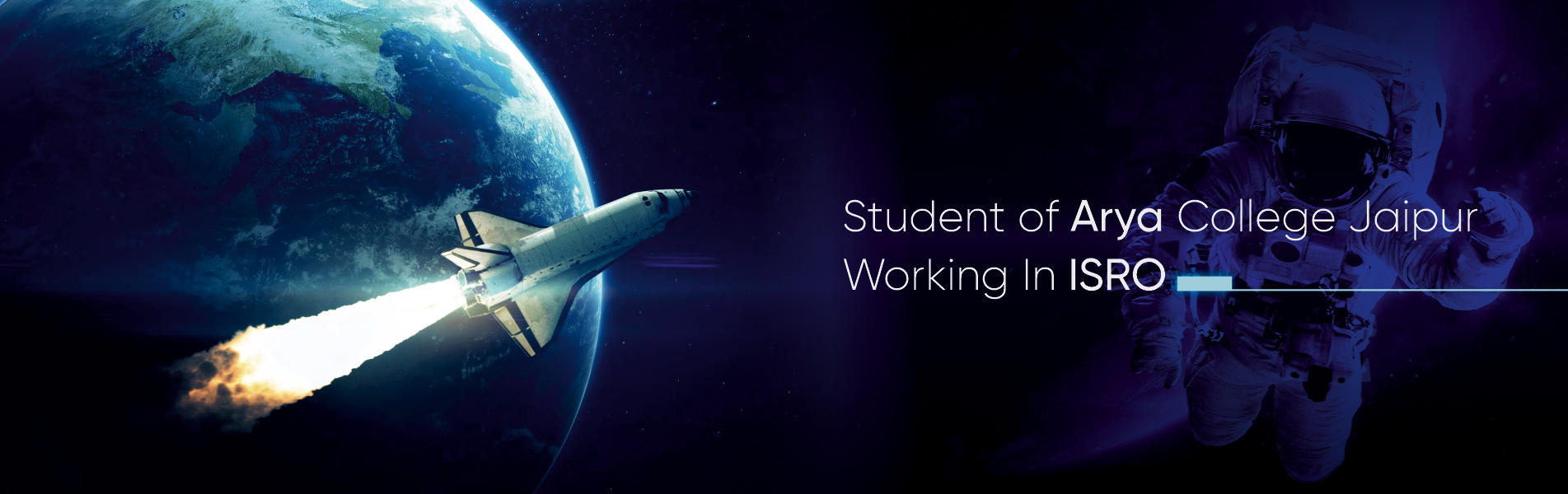 Student of Arya College Jaipur working in ISRO