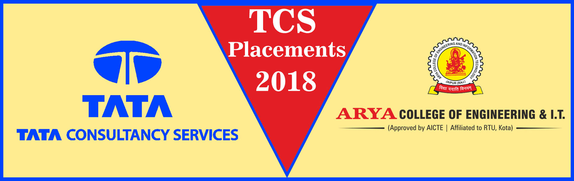 TCS selected 40 students from Arya College Jaipur