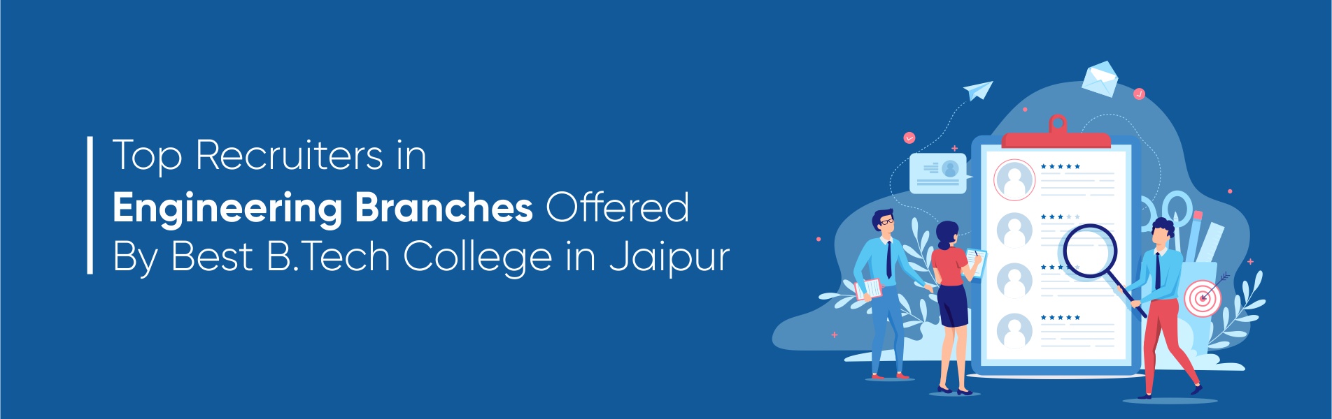 Top recruiters in Engineering branches offered by Best B Tech College in Jaipur
